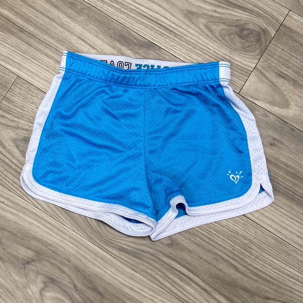Justice Blue Mesh Shorts